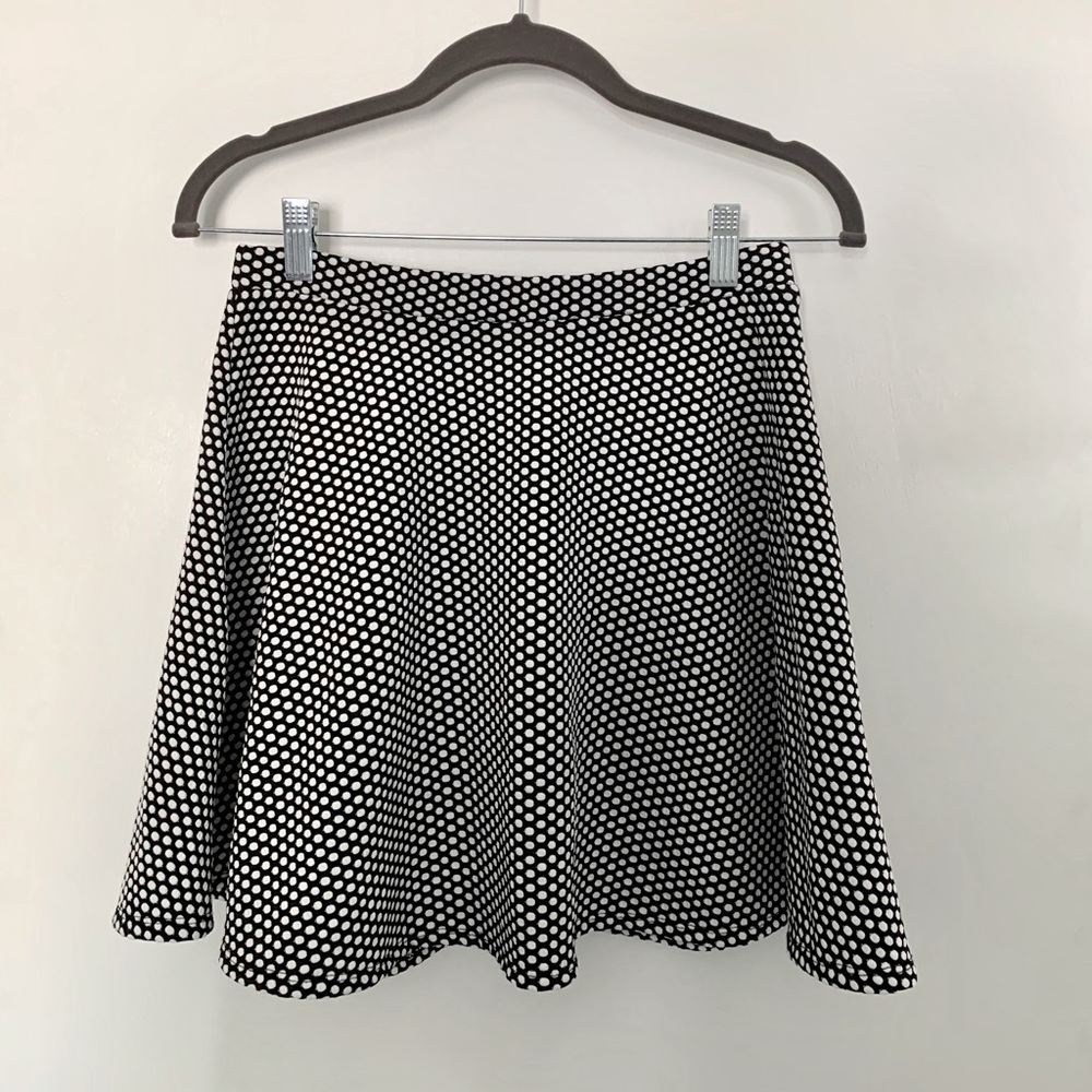 TeenVogue MSTYLELAB Black/White Polkadot Skirt